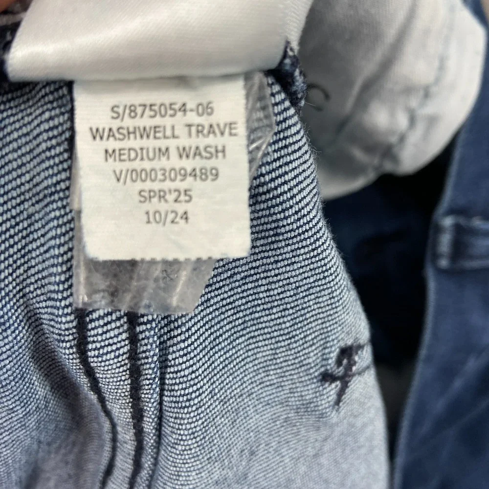 Banana Republic Athletic Travel Straight Jeans Men 40x32 Blue Medium Wash Cotton